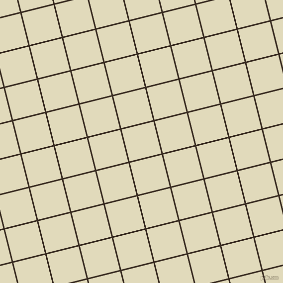 14/104 degree angle diagonal checkered chequered lines, 3 pixel line width, 66 pixel square size, Cocoa Brown and Coconut Cream plaid checkered seamless tileable