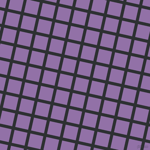 77/167 degree angle diagonal checkered chequered lines, 10 pixel line width, 43 pixel square size, Cod Grey and Ce Soir plaid checkered seamless tileable
