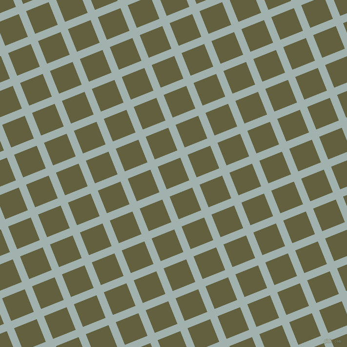 22/112 degree angle diagonal checkered chequered lines, 16 pixel line width, 50 pixel square size, Conch and Verdigris plaid checkered seamless tileable