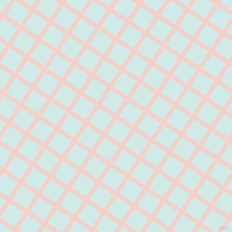 56/146 degree angle diagonal checkered chequered lines, 14 pixel line width, 55 pixel square size, Coral Candy and Foam plaid checkered seamless tileable