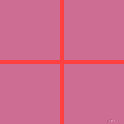 checkered chequered horizontal vertical lines, 13 pixel line width, 388 pixel square size, Coral Red and Hopbush plaid checkered seamless tileable