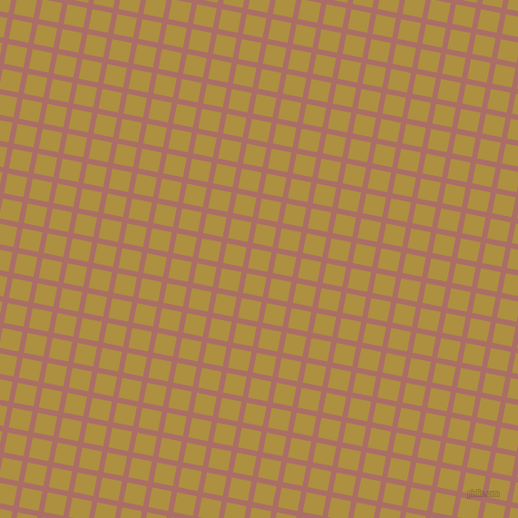 79/169 degree angle diagonal checkered chequered lines, 6 pixel lines width, 22 pixel square size, Coral Tree and Turmeric plaid checkered seamless tileable