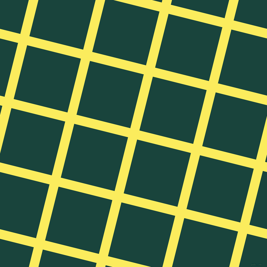 76/166 degree angle diagonal checkered chequered lines, 31 pixel lines width, 184 pixel square size, Corn and Deep Teal plaid checkered seamless tileable