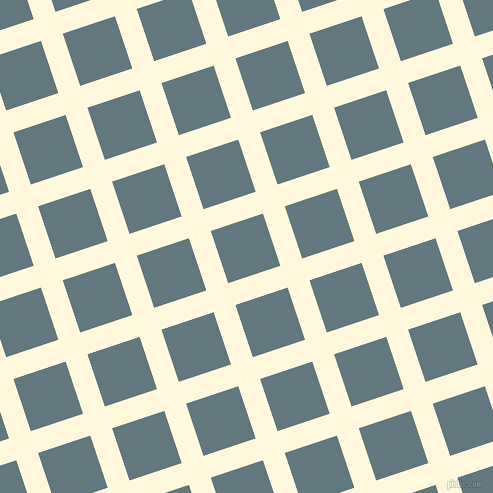 18/108 degree angle diagonal checkered chequered lines, 23 pixel line width, 55 pixel square size, Corn Silk and Blue Bayoux plaid checkered seamless tileable