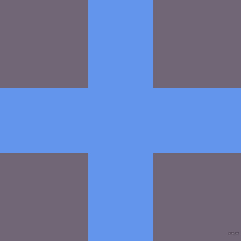 checkered chequered horizontal vertical lines, 217 pixel line width, 592 pixel square size, Cornflower Blue and Rum plaid checkered seamless tileable