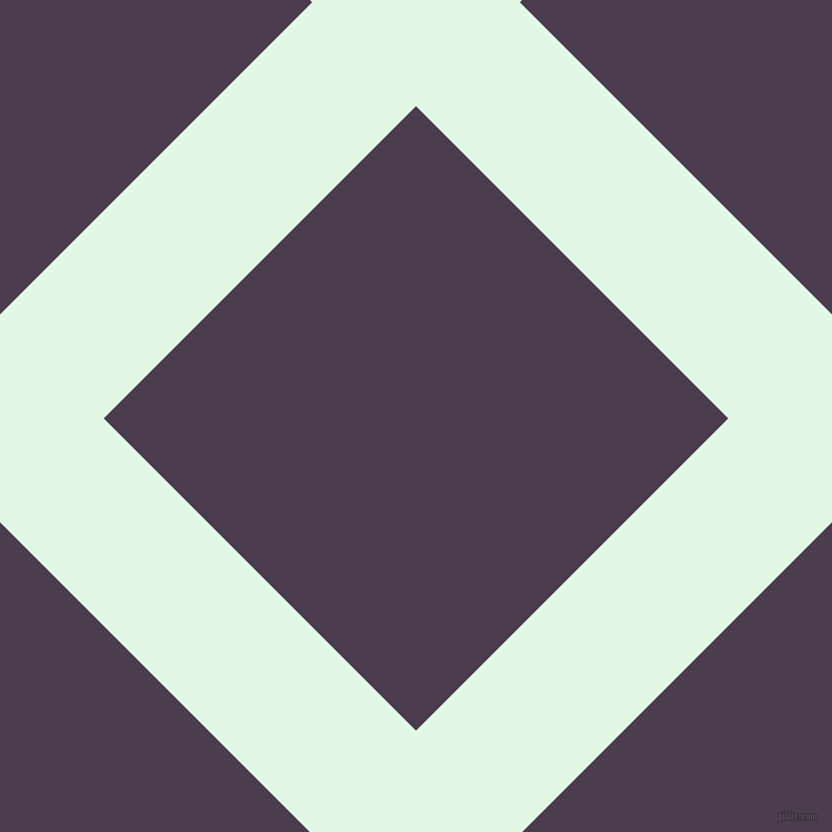 45/135 degree angle diagonal checkered chequered lines, 132 pixel lines width, 397 pixel square size, Cosmic Latte and Bossanova plaid checkered seamless tileable