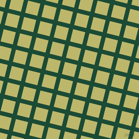 76/166 degree angle diagonal checkered chequered lines, 15 pixel lines width, 44 pixel square size, County Green and Dark Khaki plaid checkered seamless tileable