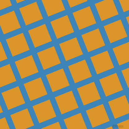 22/112 degree angle diagonal checkered chequered lines, 18 pixel lines width, 59 pixel square size, Curious Blue and Buttercup plaid checkered seamless tileable