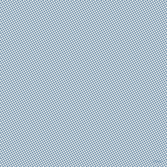 29/119 degree angle diagonal checkered chequered lines, 1 pixel line width, 7 pixel square size, Dark Cerulean and Zircon plaid checkered seamless tileable