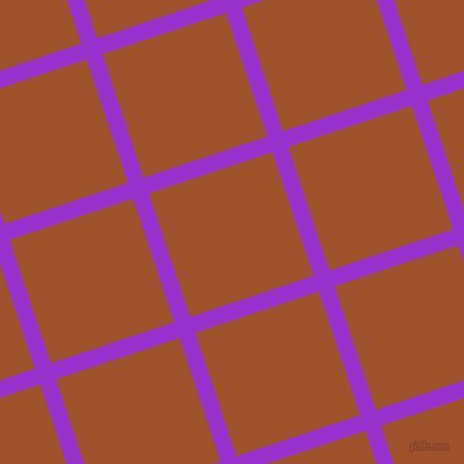18/108 degree angle diagonal checkered chequered lines, 15 pixel lines width, 117 pixel square size, Dark Orchid and Sienna plaid checkered seamless tileable