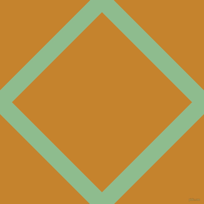 45/135 degree angle diagonal checkered chequered lines, 54 pixel lines width, 409 pixel square size, Dark Sea Green and Geebung plaid checkered seamless tileable