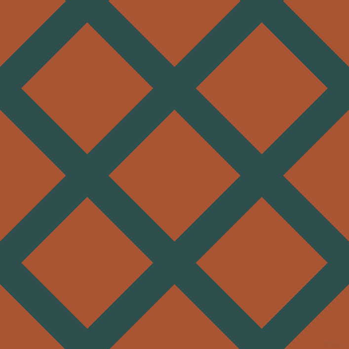 45/135 degree angle diagonal checkered chequered lines, 61 pixel lines width, 189 pixel square sizeDark Slate Grey and Vesuvius plaid checkered seamless tileable