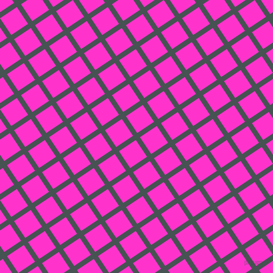 34/124 degree angle diagonal checkered chequered lines, 10 pixel lines width, 40 pixel square size, Dark Slate and Razzle Dazzle Rose plaid checkered seamless tileable