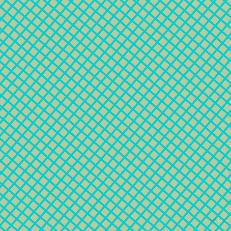 49/139 degree angle diagonal checkered chequered lines, 4 pixel line width, 13 pixel square size, Dark Turquoise and Sprout plaid checkered seamless tileable