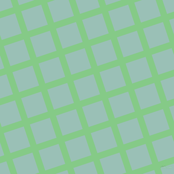18/108 degree angle diagonal checkered chequered lines, 21 pixel line width, 69 pixel square size, De York and Shadow Green plaid checkered seamless tileable