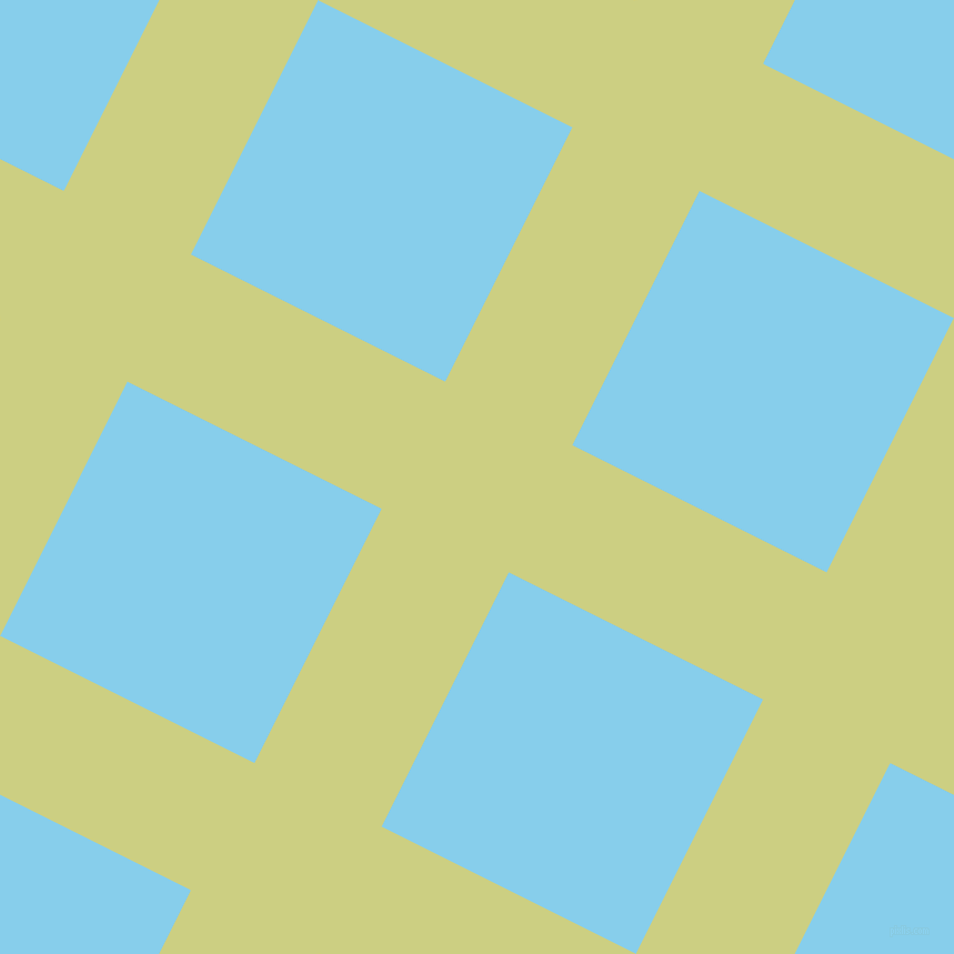 63/153 degree angle diagonal checkered chequered lines, 128 pixel line width, 256 pixel square size, Deco and Sky Blue plaid checkered seamless tileable