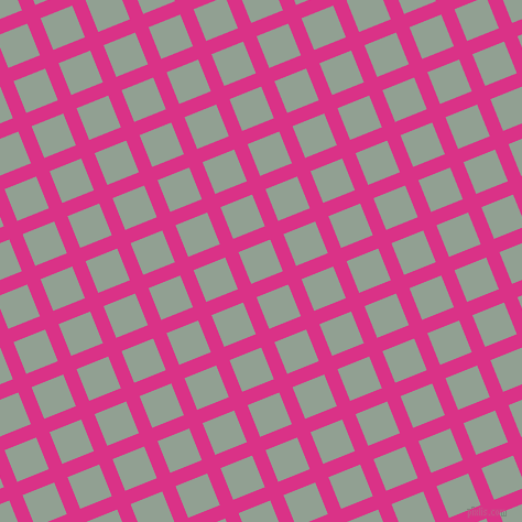 22/112 degree angle diagonal checkered chequered lines, 13 pixel lines width, 31 pixel square size, Deep Cerise and Pewter plaid checkered seamless tileable