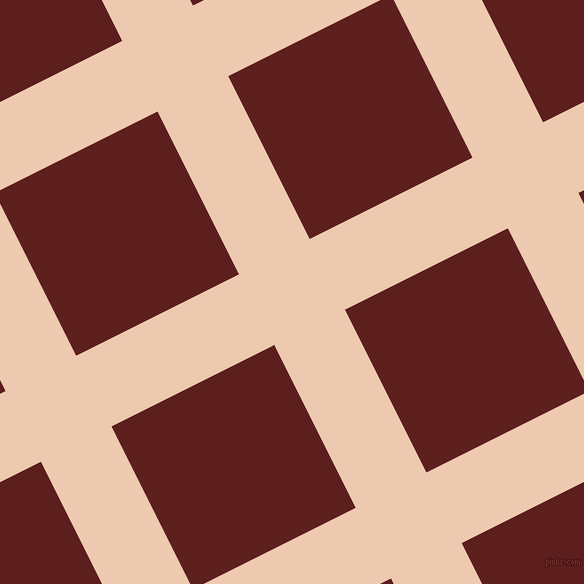 27/117 degree angle diagonal checkered chequered lines, 79 pixel lines width, 182 pixel square sizeDesert Sand and Red Oxide plaid checkered seamless tileable
