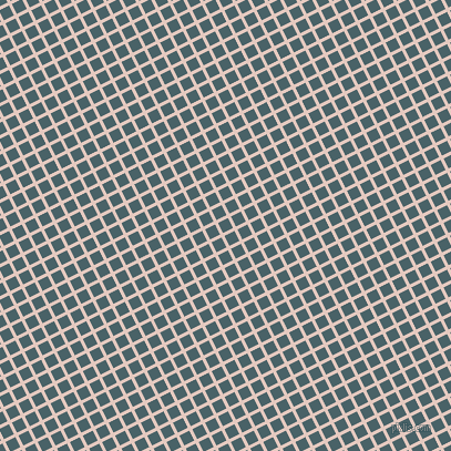 27/117 degree angle diagonal checkered chequered lines, 3 pixel line width, 10 pixel square size, Dust Storm and Smalt Blue plaid checkered seamless tileable