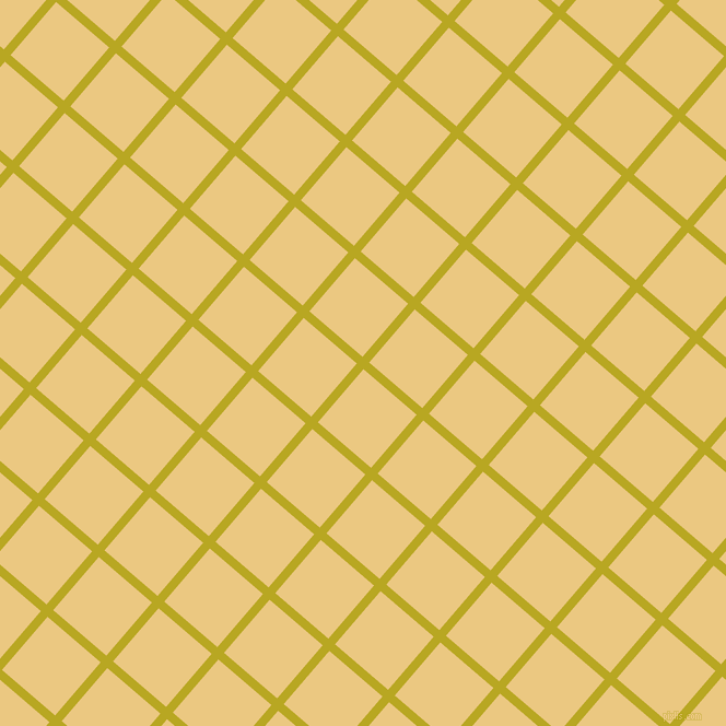 49/139 degree angle diagonal checkered chequered lines, 8 pixel line width, 64 pixel square size, Earls Green and Marzipan plaid checkered seamless tileable