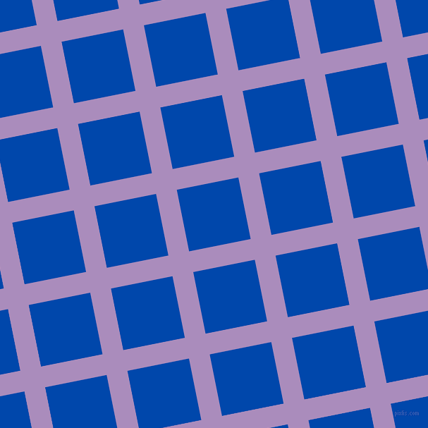 11/101 degree angle diagonal checkered chequered lines, 30 pixel lines width, 89 pixel square size, East Side and Cobalt plaid checkered seamless tileable