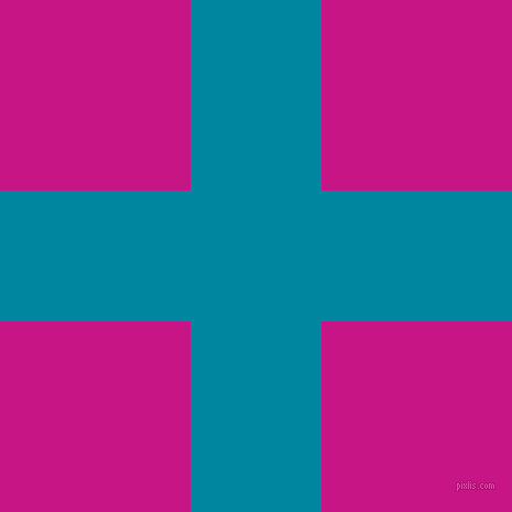 checkered chequered horizontal vertical lines, 119 pixel line width, 346 pixel square size, Eastern Blue and Medium Violet Red plaid checkered seamless tileable
