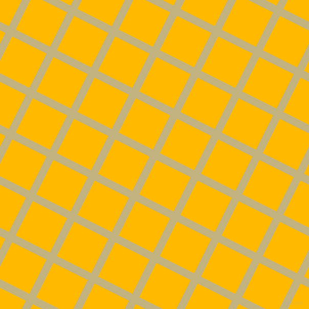 63/153 degree angle diagonal checkered chequered lines, 15 pixel line width, 75 pixel square size, Ecru and Selective Yellow plaid checkered seamless tileable