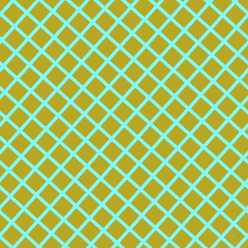 48/138 degree angle diagonal checkered chequered lines, 7 pixel line width, 31 pixel square size, Electric Blue and Earls Green plaid checkered seamless tileable