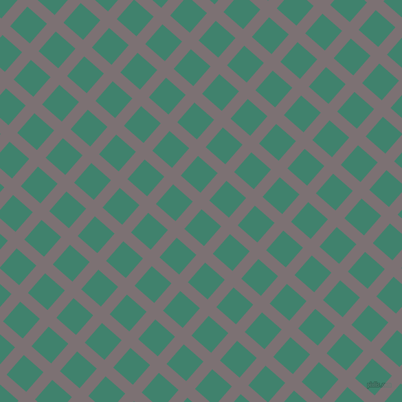 49/139 degree angle diagonal checkered chequered lines, 17 pixel line width, 38 pixel square size, Empress and Viridian plaid checkered seamless tileable
