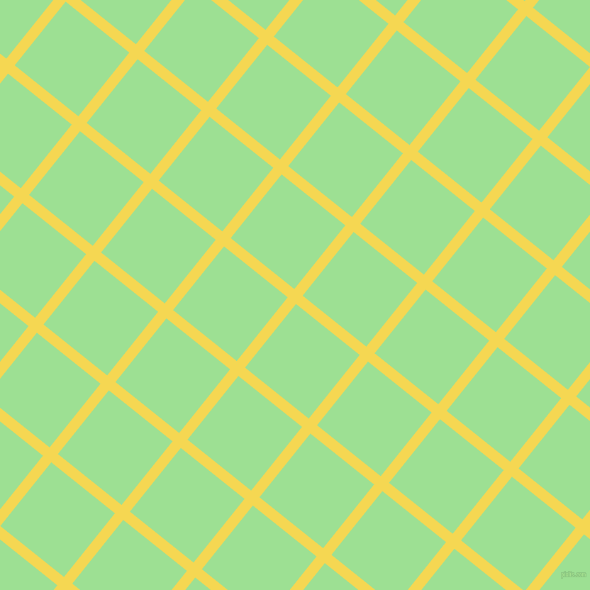 51/141 degree angle diagonal checkered chequered lines, 15 pixel lines width, 115 pixel square size, Energy Yellow and Granny Smith Apple plaid checkered seamless tileable