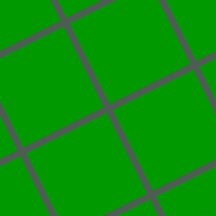27/117 degree angle diagonal checkered chequered lines, 26 pixel lines width, 348 pixel square size, Feldgrau and Islamic Green plaid checkered seamless tileable