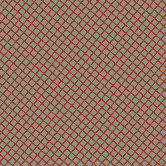 49/139 degree angle diagonal checkered chequered lines, 4 pixel line width, 16 pixel square size, Fire and Heathered Grey plaid checkered seamless tileable