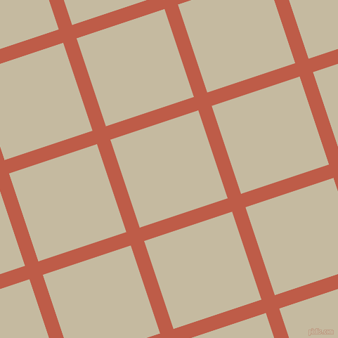 18/108 degree angle diagonal checkered chequered lines, 20 pixel line width, 132 pixel square size, Flame Pea and Sisal plaid checkered seamless tileable
