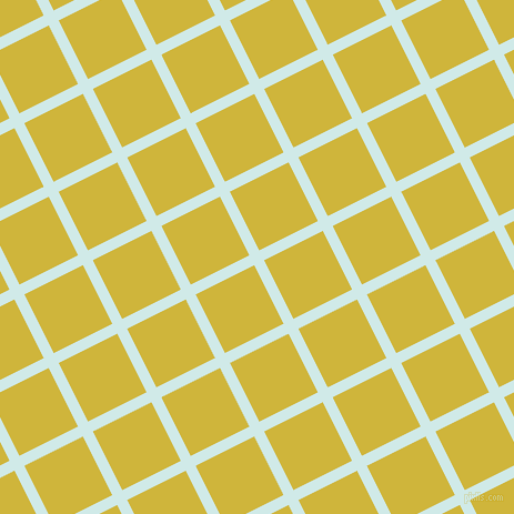 27/117 degree angle diagonal checkered chequered lines, 10 pixel line width, 59 pixel square size, Foam and Old Gold plaid checkered seamless tileable