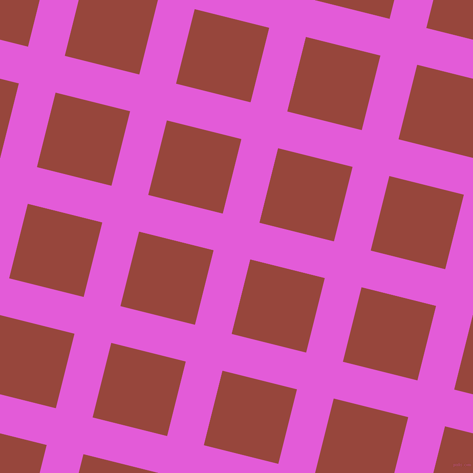 76/166 degree angle diagonal checkered chequered lines, 74 pixel lines width, 150 pixel square size, Free Speech Magenta and Mojo plaid checkered seamless tileable