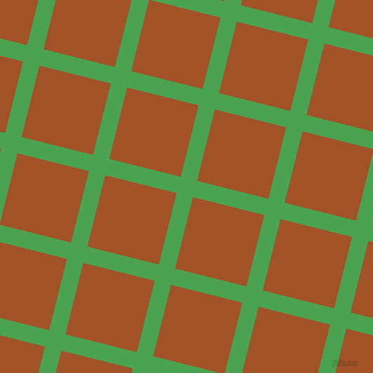 76/166 degree angle diagonal checkered chequered lines, 24 pixel lines width, 105 pixel square size, Fruit Salad and Rich Gold plaid checkered seamless tileable