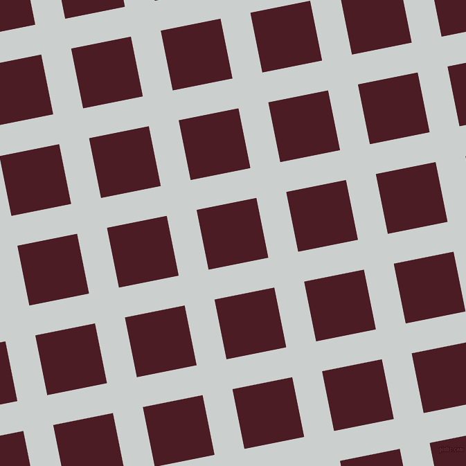 11/101 degree angle diagonal checkered chequered lines, 44 pixel line width, 88 pixel square size, Geyser and Bordeaux plaid checkered seamless tileable