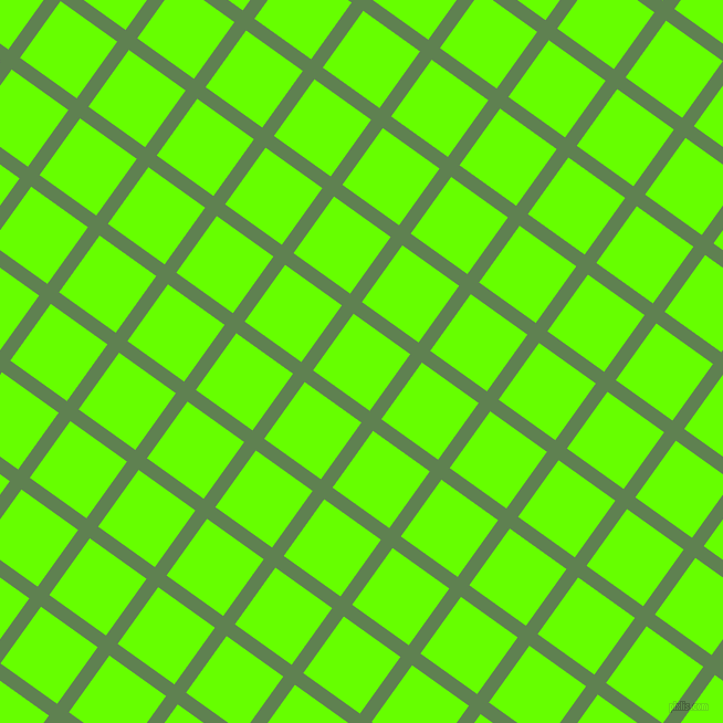54/144 degree angle diagonal checkered chequered lines, 13 pixel line width, 63 pixel square size, Glade Green and Bright Green plaid checkered seamless tileable