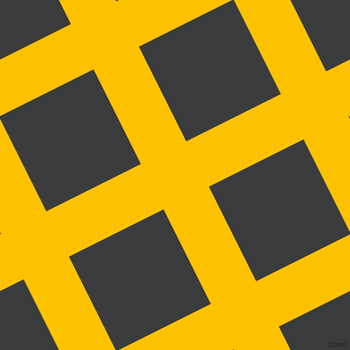 27/117 degree angle diagonal checkered chequered lines, 101 pixel lines width, 211 pixel square size, Golden Poppy and Montana plaid checkered seamless tileable
