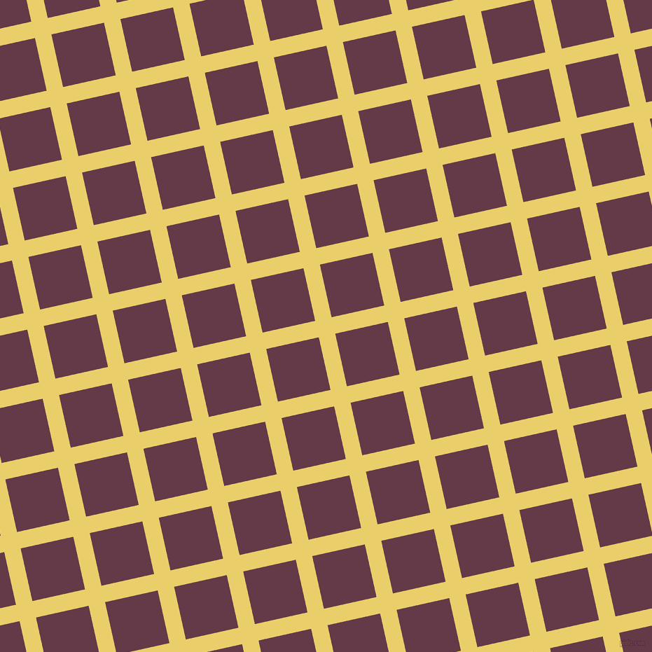 13/103 degree angle diagonal checkered chequered lines, 24 pixel line width, 77 pixel square size, Golden Sand and Tawny Port plaid checkered seamless tileable