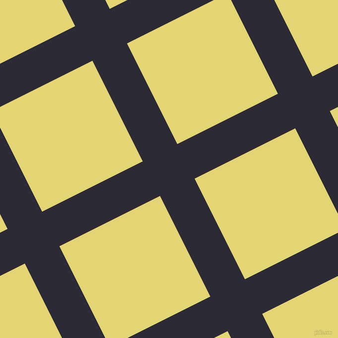 27/117 degree angle diagonal checkered chequered lines, 78 pixel line width, 227 pixel square size, Haiti and Wild Rice plaid checkered seamless tileable