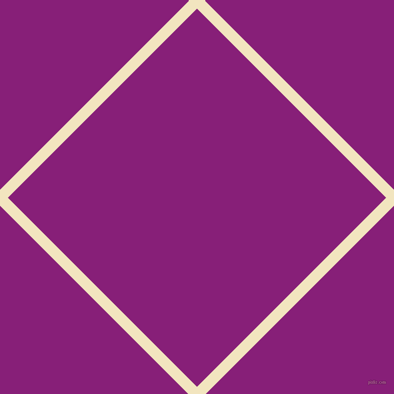 45/135 degree angle diagonal checkered chequered lines, 22 pixel line width, 524 pixel square size, Half Colonial White and Dark Purple plaid checkered seamless tileable