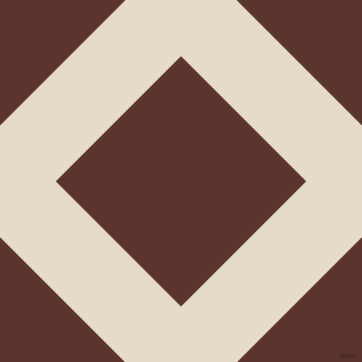 45/135 degree angle diagonal checkered chequered lines, 160 pixel lines width, 359 pixel square size, Half Spanish White and Redwood plaid checkered seamless tileable