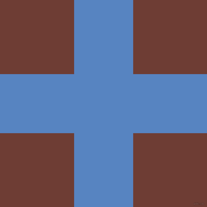 checkered chequered horizontal vertical lines, 204 pixel line width, 511 pixel square size, Havelock Blue and Metallic Copper plaid checkered seamless tileable