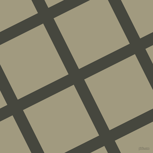 27/117 degree angle diagonal checkered chequered lines, 39 pixel lines width, 190 pixel square size, Heavy Metal and Grey Olive plaid checkered seamless tileable