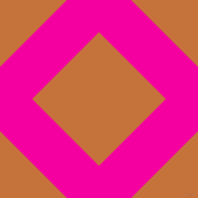45/135 degree angle diagonal checkered chequered lines, 152 pixel lines width, 316 pixel square size, Hollywood Cerise and Zest plaid checkered seamless tileable
