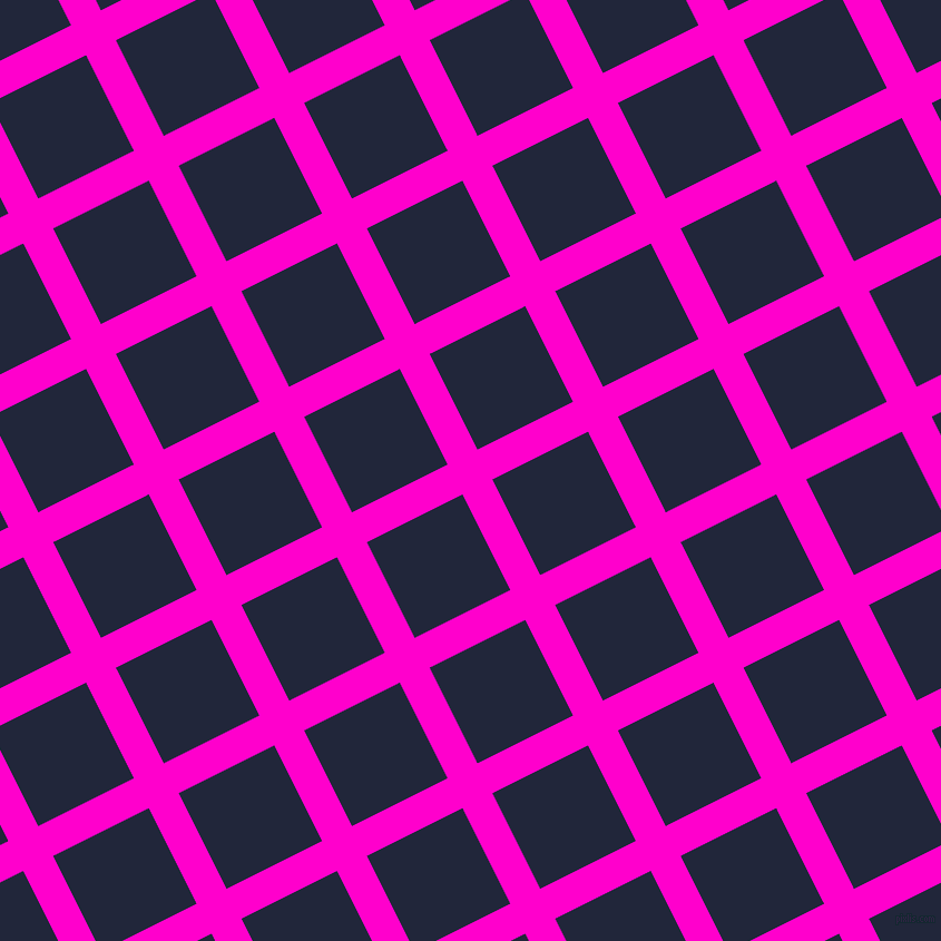 27/117 degree angle diagonal checkered chequered lines, 30 pixel line width, 96 pixel square size, Hot Magenta and Midnight Express plaid checkered seamless tileable