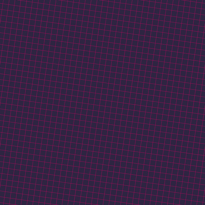 82/172 degree angle diagonal checkered chequered lines, 1 pixel line width, 19 pixel square size, Jazzberry Jam and Tolopea plaid checkered seamless tileable