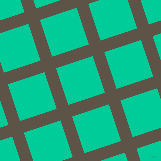 18/108 degree angle diagonal checkered chequered lines, 50 pixel line width, 158 pixel square size, Judge Grey and Caribbean Green plaid checkered seamless tileable