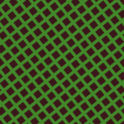39/129 degree angle diagonal checkered chequered lines, 11 pixel line width, 23 pixel square size, La Palma and Rustic Red plaid checkered seamless tileable